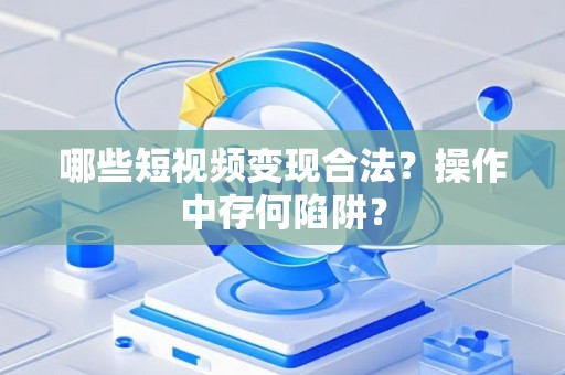 哪些短视频变现合法？操作中存何陷阱？